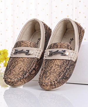 Cute Walk by Babyhug Slip On Formal Shoes- Beige