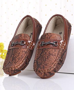 Cute Walk by Babyhug Slip On Formal Shoes- Brown