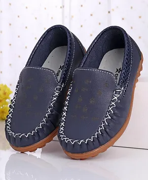 Cute Walk by Babyhug Formal Loafer Shoes - Navy Blue