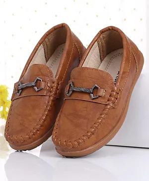 Cute Walk by Babyhug Slip On Formal Shoes - Brown