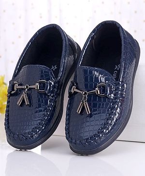 Cute Walk by Babyhug Slip On Formal Shoes - Dark Blue