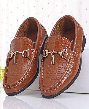 Cute Walk by Babyhug Slip On Formal Shoes - Brown