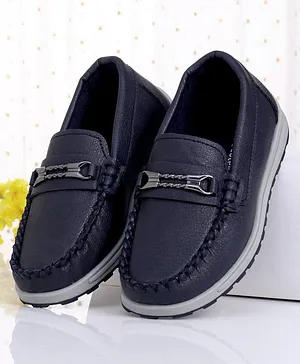 Cute Walk by Babyhug Slip On Formal Shoes - Dark Blue