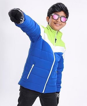 Pine Kids Full Sleeves Color Block Puffer Jacket - Multicolour