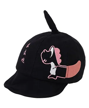 Kid-O-World Dinosaur Placement Embroidered Cap - Black