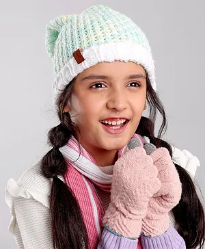 Pine Kids Woollen Cap Multicolor - Diameter 11.5 cm