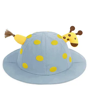 SYGA Baby Bucket Hat Sun Beach Cap Cartoon Giraffe - Blue