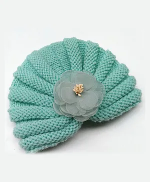 SYGA Baby Kids Winter Handmade Hat Flower - Blue