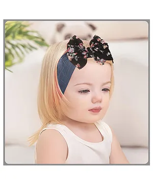 SYGA Baby Girls Nylon Headbands - Navy Blue