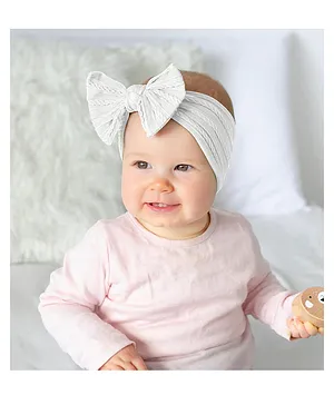 SYGA Jacquard Soft Nylon Headbands - White