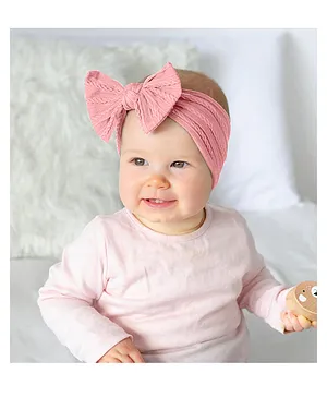 SYGA Girls Soft Bow Headband - Pink