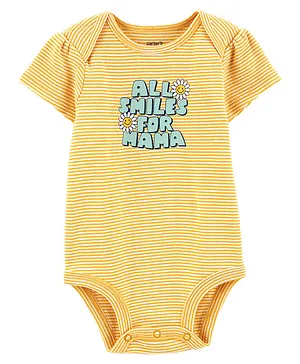 Carter's Baby All Smiles For Mama Original Bodysuit - Yellow