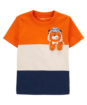 Carter's Colorblock Lion T-Shirt - Orange