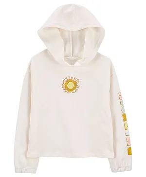 Carter's Floral Active Hoodie - White