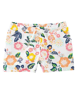 Carter's Floral Pull-On French Terry Shorts - Multicolor
