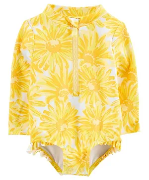 Carter's Sunflower 1 Piece Rashguard - Yellow
