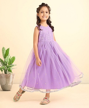 Babyhug Sleeveless Embellished Ethnic Dress- Orchid Bouke Babyhug Sleeveless Embellished Ethnic Dress- Orchid Bouke