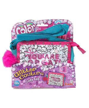 Simba Cmm Sequin & Glitter Couture Handbag - Pink