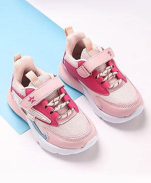 Cute Walk by Babyhug Sports Shoes With Velcro Closure - Fuchsia
