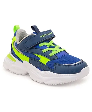 Red Tape Unisex Walking Shoes - Blue & Neon Green