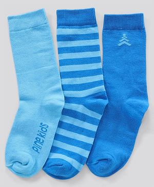 Pine Kids Regular Length Anti Microbial Washed Socks Pack of 3 (Color May Vary)