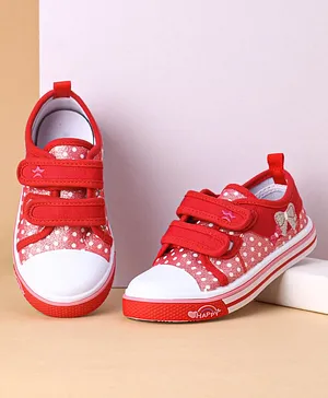 Cute Walk by Babyhug Velcro Closure Casual Shoes - Red