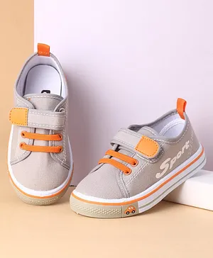 Cute Walk by Babyhug Velcro Closure Casual Shoes Sport Print - Grey