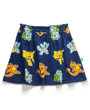 JusCubs Pokemon Featured Skirt - Navy Blue