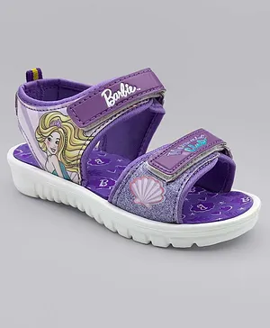 Kidsville Barbie Featured Sandals - Purple