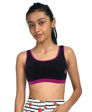 Buy D'chica Set Of 3 Non Wired Beginner/Sports Bras For Girls Grey