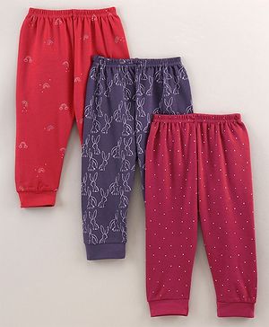 Zero Full Length Lounge Pants Multi Print Pack Of 3 - Multicolor