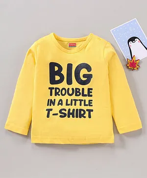 KIDS FASHION Shirts & T-shirts Print Yellow 5Y NoName T-shirt discount 64% 