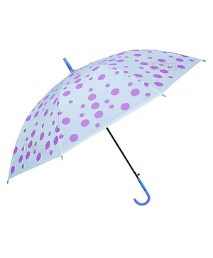 Fiddlerz Stylish & Cute Design Print Windproof Long Handled Lightweight Kids Umbrella- White