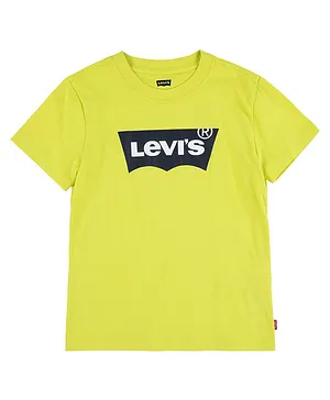 Levi's Half Sleeves Sportswear Logo Graphic T Shirt - Yellow