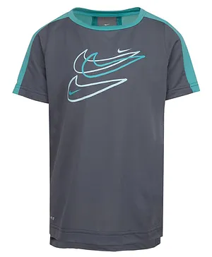 Nike Half Sleeves Icon Hbr Dri Fit Top - Grey