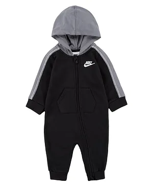 Nike Full Sleeves Sportswear Amplify Hooded Romper - Black