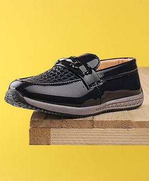 Cute Walk by Babyhug Formal Shoes - Navy Blue