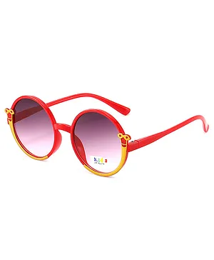 SYGA Children's Sunglasses Funny Round Frame Knockwell Sunglasses - Red