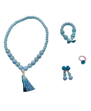 SYGA Children's Colorful Necklace Spot Jewelry Set Pack of 4 - Blue