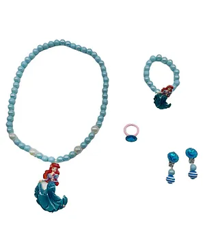SYGA Children's Colorful Necklace Spot Jewelry Set Pack of 4 - Blue