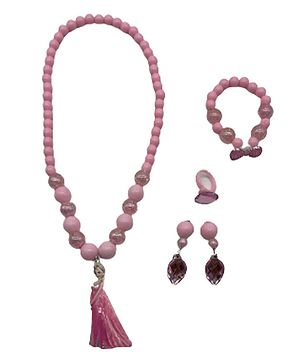 SYGA Children's Colorful Necklace Spot Jewelry Set Pack of 4 - Pink