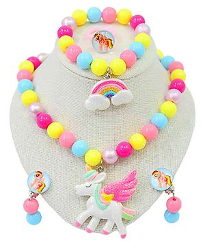 Syga Jewellery Set Unicorn Theme Piece of 5 - Multicolour