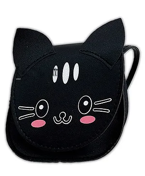 SYGA Children's Cat Shoulder Sling Cartoon Backpack  - Black