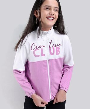 Pine Kids Bio-Washed Cotton Full Sleeves Sweatshirt Text Print - Multicolour