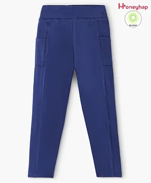Honeyhap Premium Super Stretch & Soft, Heavy Cotton Jeggings with Side Pockets - Bellwhether Blue