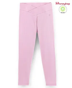 Honeyhap Premium Super Stretch & Soft, Heavy Cotton Jeggings with Wide Cross Waist - Orchid Bouquet