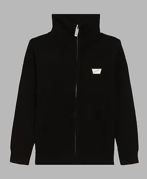 Antony Morato Full Sleeves Solid Sweater - Black