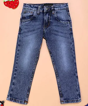 Little Jump Bright Faded Jeans - Blue