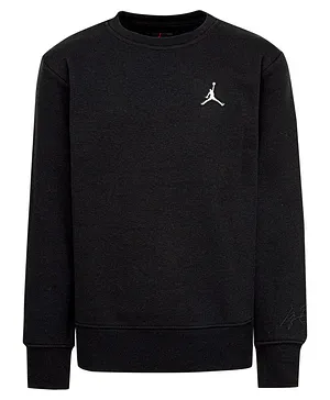 Jordan Full Sleeves JumpMan Placement Patched Sweatshirt - Black