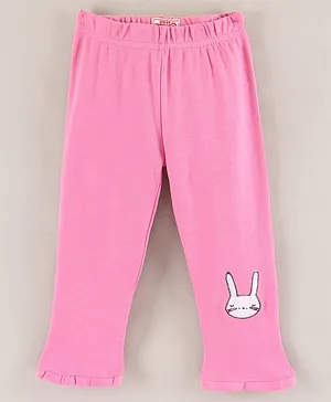 Under Fourteen Only Bunny Print Legging - Pink
